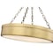 Z-Lite Anders Semi Flush Mount, 3-Light, 22 In.W x 21.25 In.H, Rubbed Brass/marbling 1944SF22-RB-LED - alternate 3